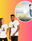 COMBO of 2 : 1 white "Kote Lanbi an?" T-Shirt + 1 Ms.Wololoy "CD Album"