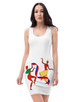 Peyi Kilti #2_ Orange accent White Sexy Dress