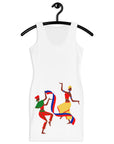 Peyi Kilti #2_ Orange accent White Sexy Dress