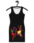 Peyi Kilti #2_ Orange accent Black Sexy Dress