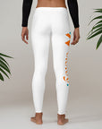White: " Wololoy! " leggings