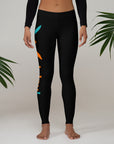 Black: " Wololoy! " leggings