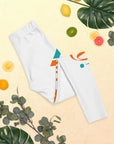 White: " Wololoy! " leggings