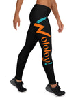 Black: " Wololoy! " leggings