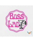 White: " Boss Lady " mouse pad
