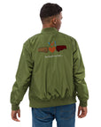 Olive - "Sa Linyon Ka Bay" Premium bomber jacket