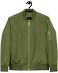 Olive - "Sa Linyon Ka Bay" Premium bomber jacket