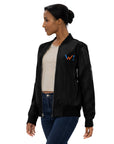 Olive - "Sa Linyon Ka Bay" Premium bomber jacket