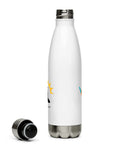 White: " Kote Lanbi An? " Stainless Steel Water Bottle