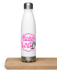 White: " Boss Lady " Wololoy! Stainless Steel Water Bottle