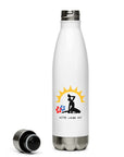 White: " Kote Lanbi An? " Stainless Steel Water Bottle