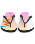 Pink-Yellow 2: " Wololoy! ' Flip-Flops / sandals
