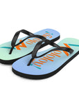 Blue-Green: " Wololoy! ' Flip-Flops / sandals