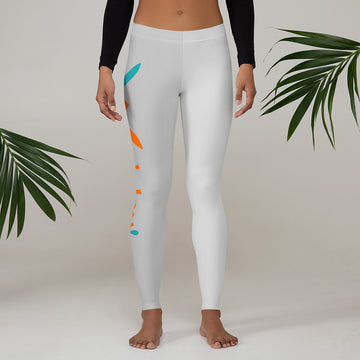 Gray-White: " Wololoy! " leggings