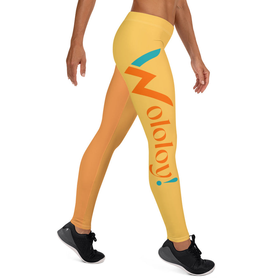 Yellow-Orange: " Wololoy! " leggings