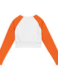 Long-(Orange) sleeves crop top/ shirt - "Mwen Sonje Ayiti"
