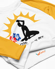 Long-(Yellow) sleeves crop top/ shirt - "Kote Lanbi An?"
