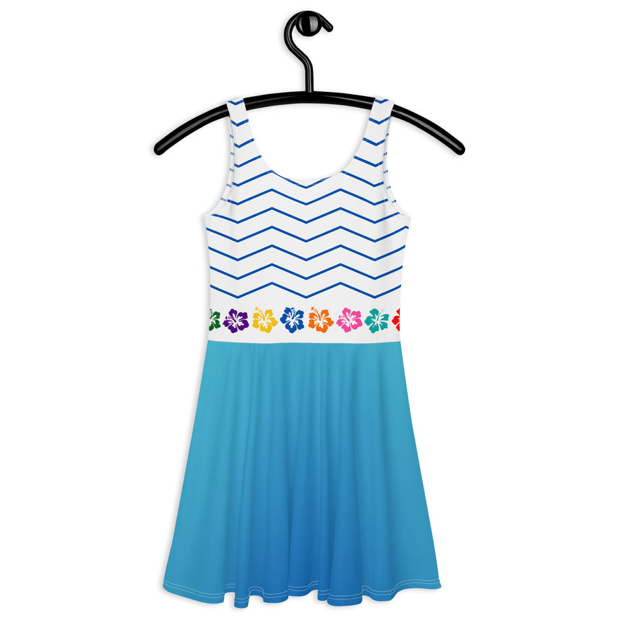 Choublak _ Blue Skater Dress