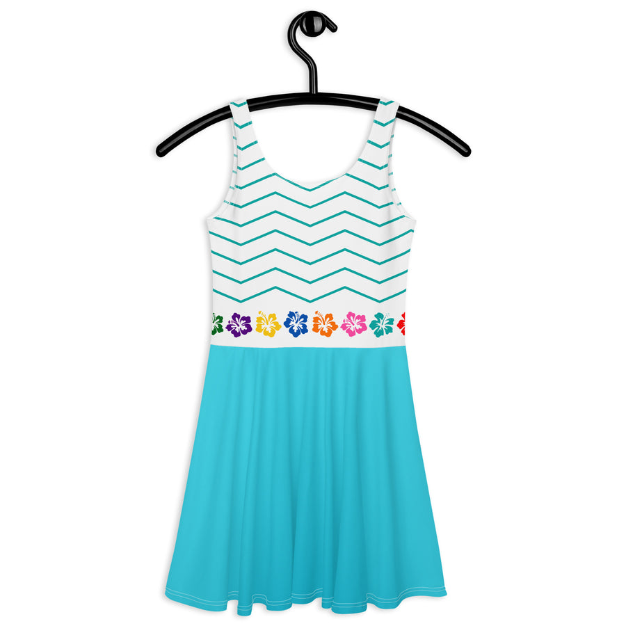 Choublak _ Teal Skater Dress