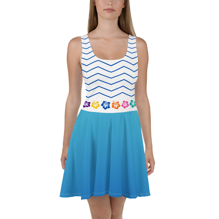 Choublak _ Blue Skater Dress