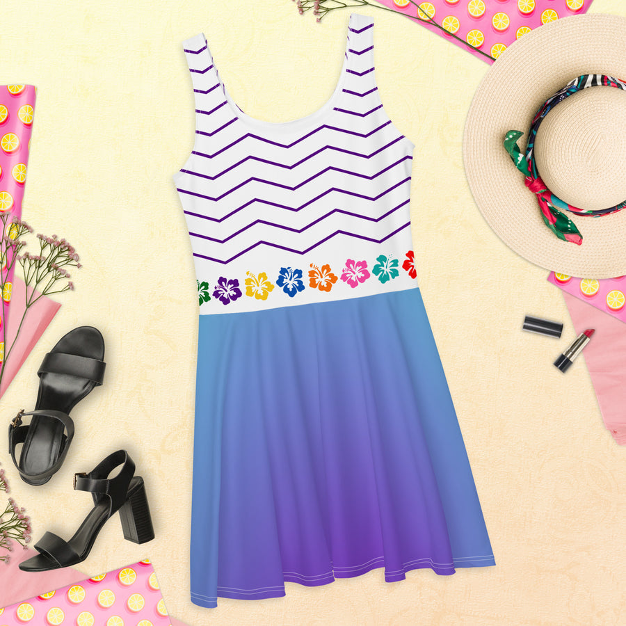 Choublak _ Purple Skater Dress