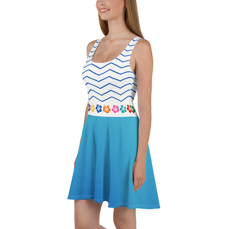 Choublak _ Blue Skater Dress