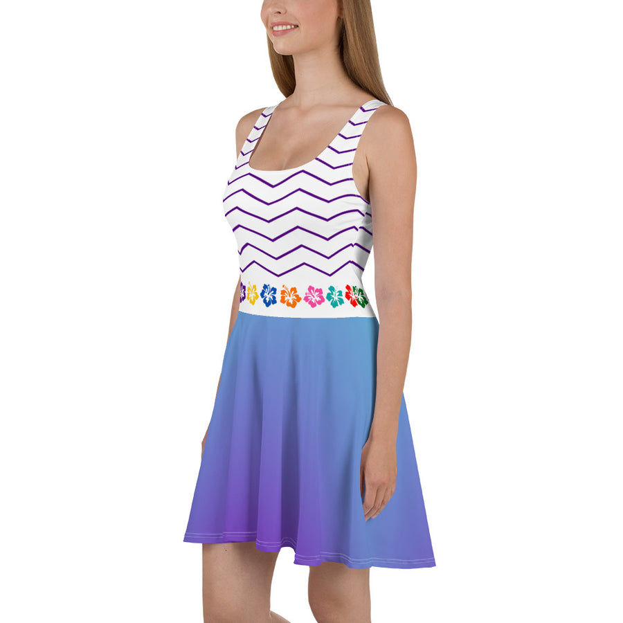 Choublak _ Purple Skater Dress