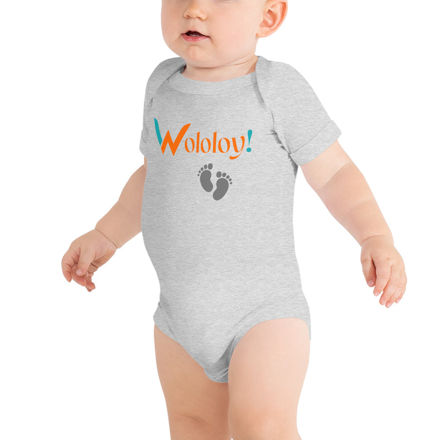 Gray footprint: "Ti-Piti" Wololoy! babysuit