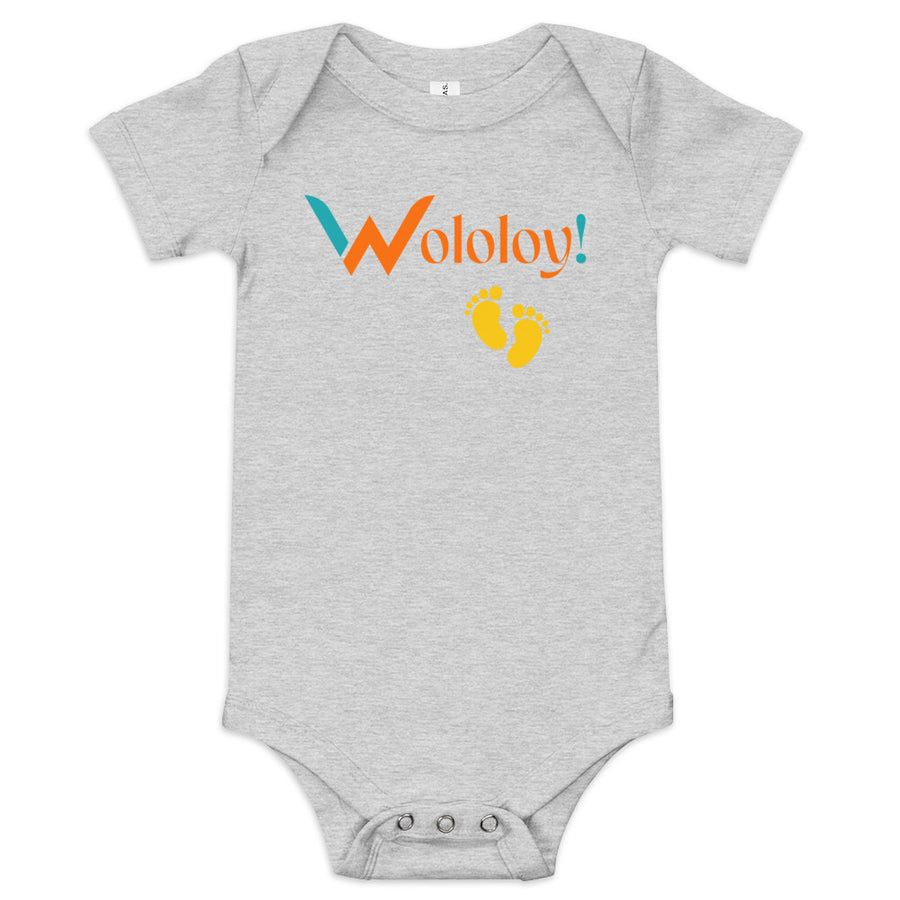 Yellow footprint: "Ti-Piti" Wololoy! babysuit