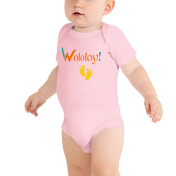 Yellow footprint: "Ti-Piti" Wololoy! babysuit