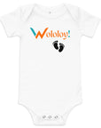 Black footprint: "Ti-Piti" Wololoy! babysuit