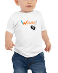Black footprint: "Ti-Piti" Wololoy! baby T-shirt