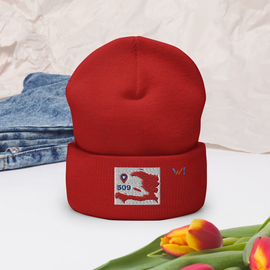 509 Red Map embroidered Cap