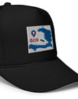 Haiti Blue Map foam hat