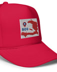 Haiti Red Map foam hat