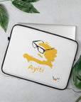 Yellow: " Fouyapòt " : 13" or 15" laptop sleeve