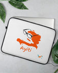 Orange: " Fouyapòt" : 13" or 15" laptop sleeve