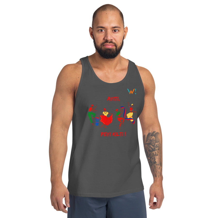 " Ayiti, Peyi Kilti! " - Unisex Tank Top