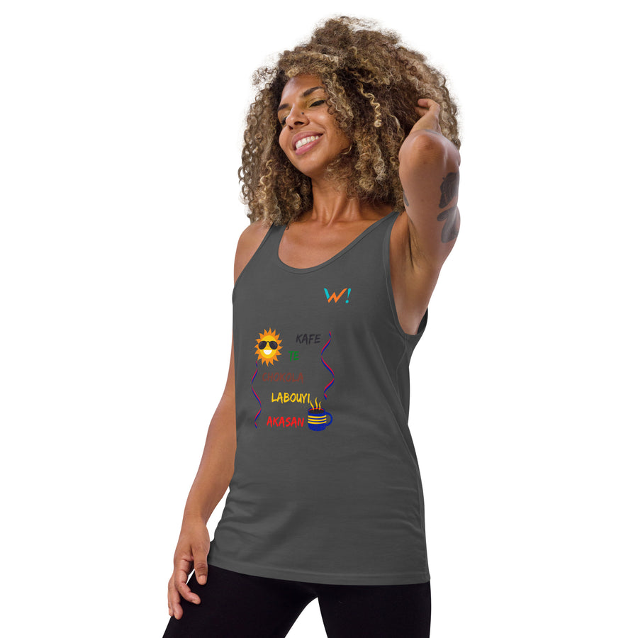 Kafe-Te-Chokola - Koleksyon Fridòdòy - Unisex Tank Top