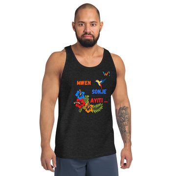 " Mwen Sonje Ayiti..." - Unisex Tank Top