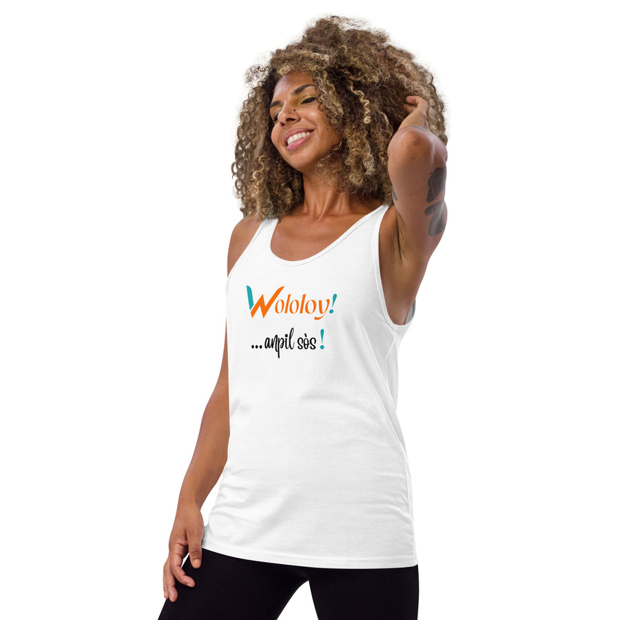 " Wololoy!...anpil sòs " - Unisex Tank Top