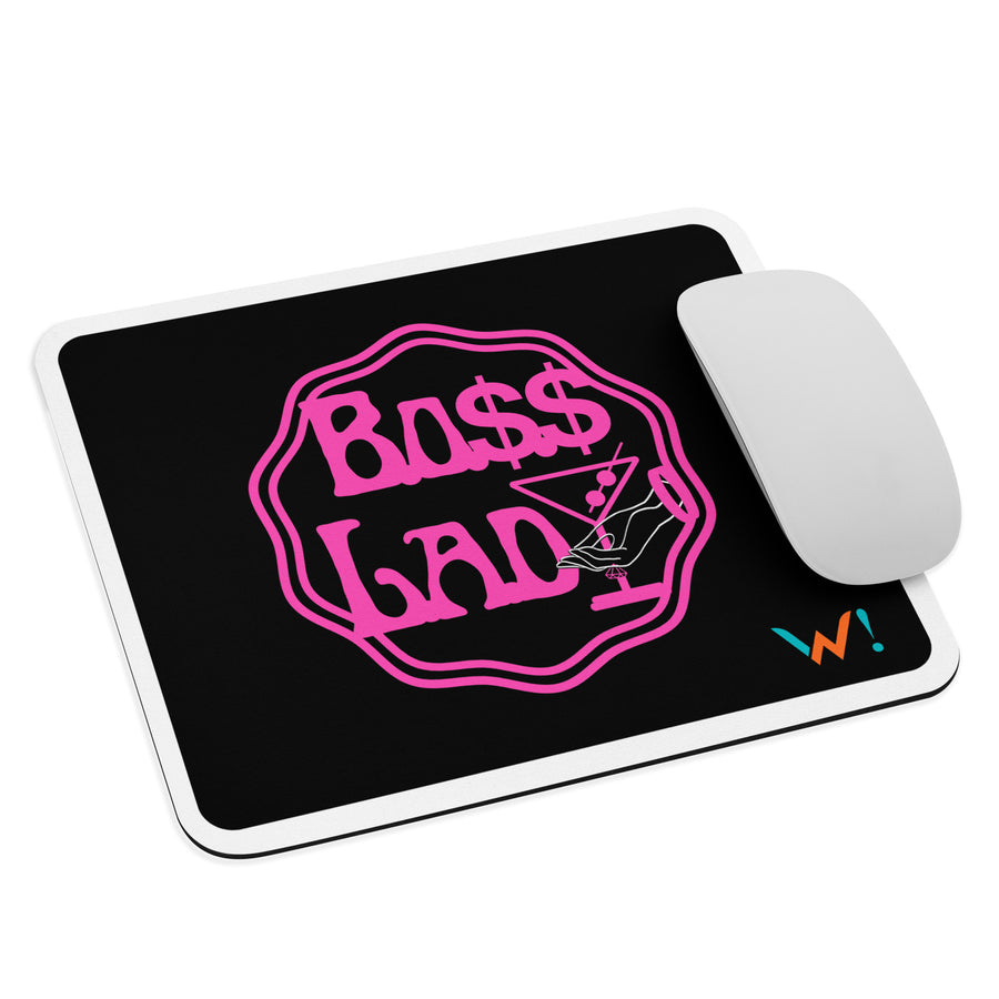Black: " Boss Lady " mouse pad