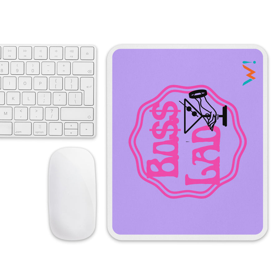 Purple: " Boss Lady " mouse pad