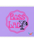 Purple: " Boss Lady " mouse pad