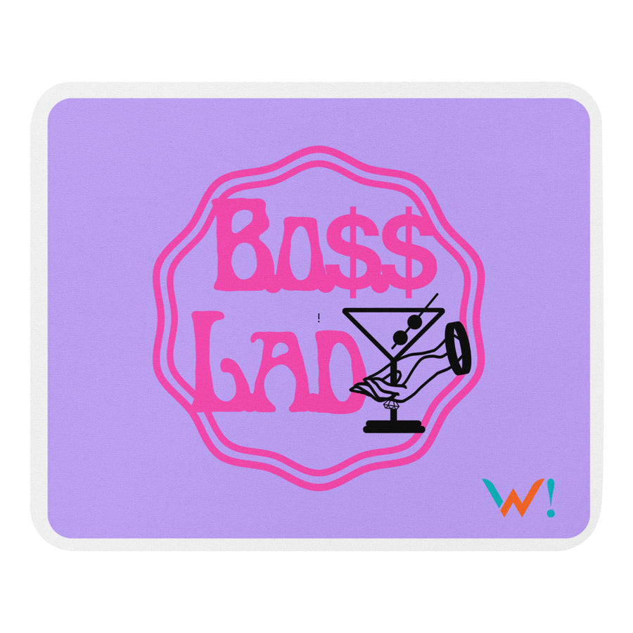 Purple: " Boss Lady " mouse pad