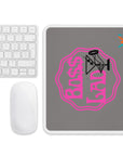 Gray: " Boss Lady " mouse pad