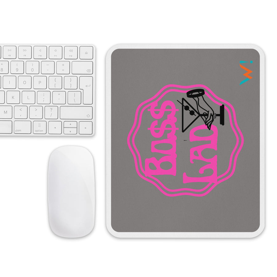 Gray: " Boss Lady " mouse pad