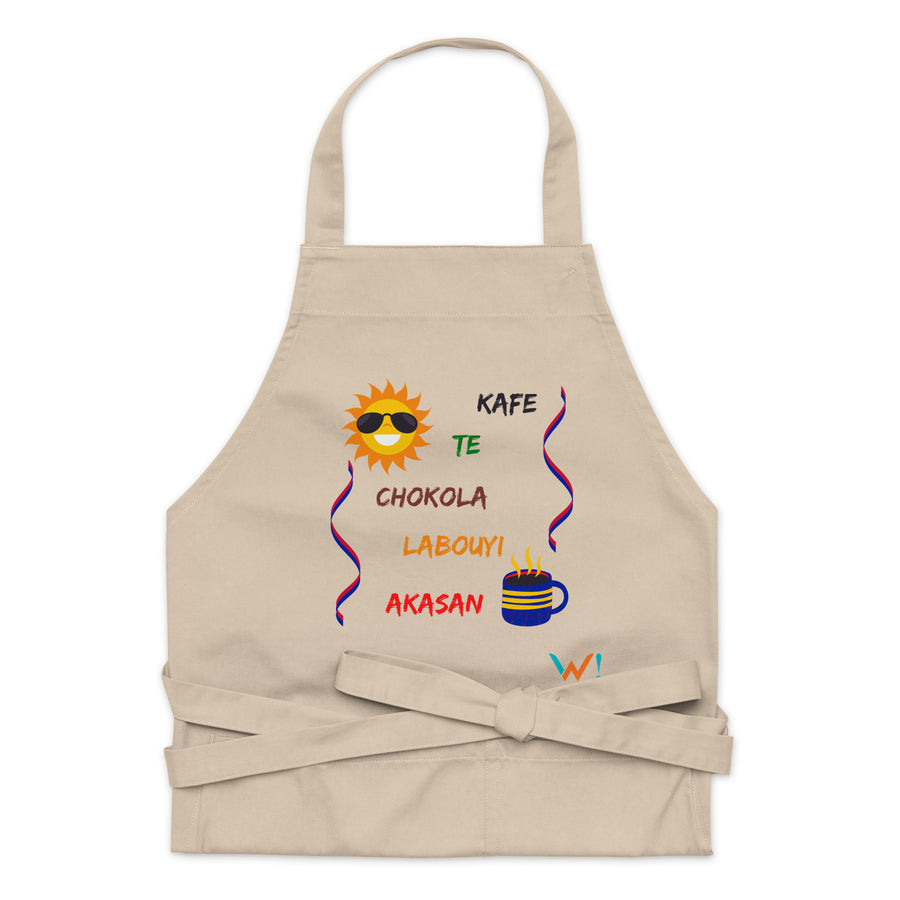" Kafe-Te-Chokola-... Fridòdòy collection - organic cotton apron