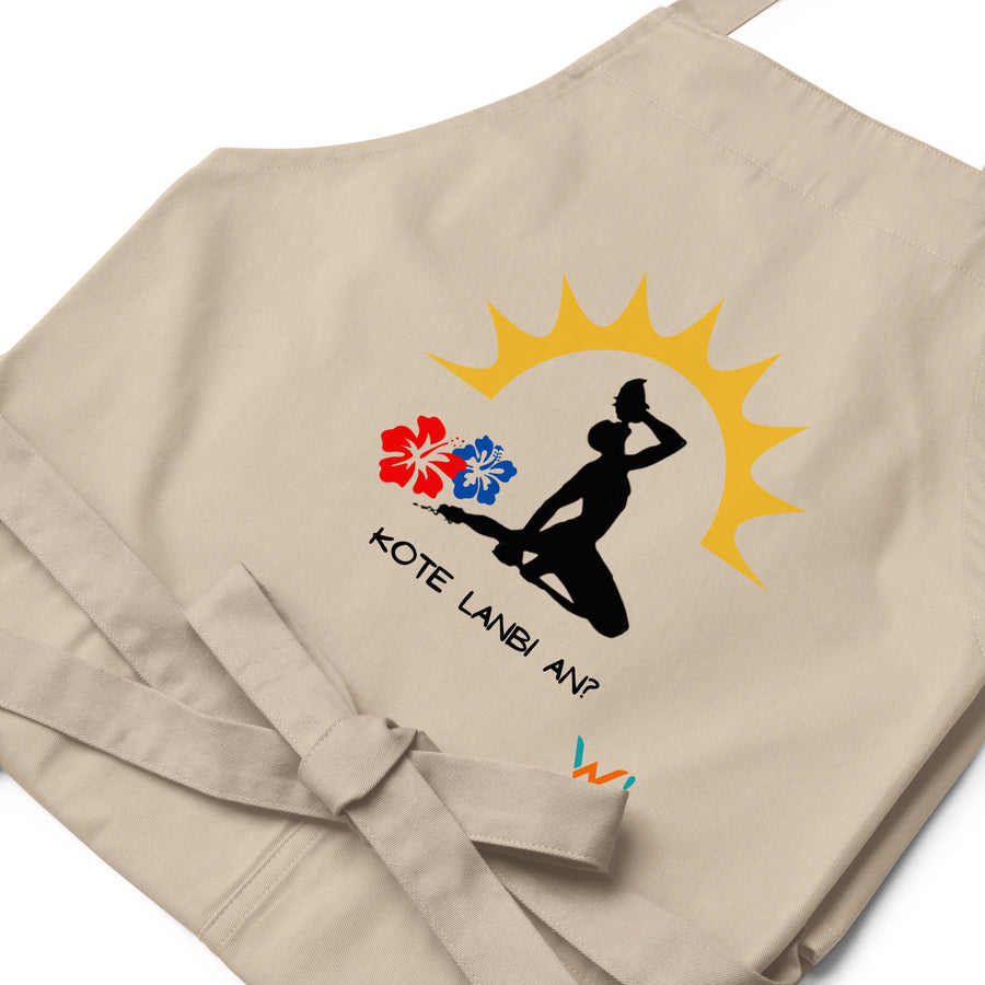 "Kote Lanbi An?" Organic cotton apron