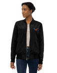 Black - "Sa Linyon Ka Bay" Premium bomber jacket